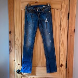 True Religion Slim Straight with flaps jeans